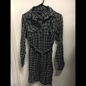 Maternity shirt dress